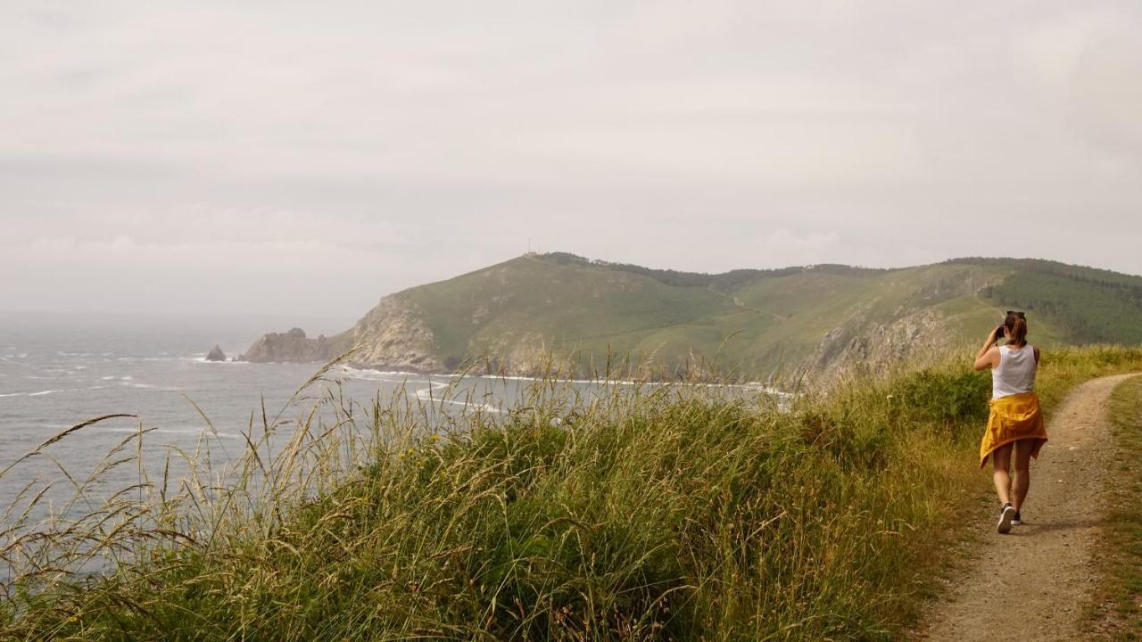 菲尼斯特雷Casa A Colorada Cerca De La Playa De Mar De Fora别墅 外观 照片
